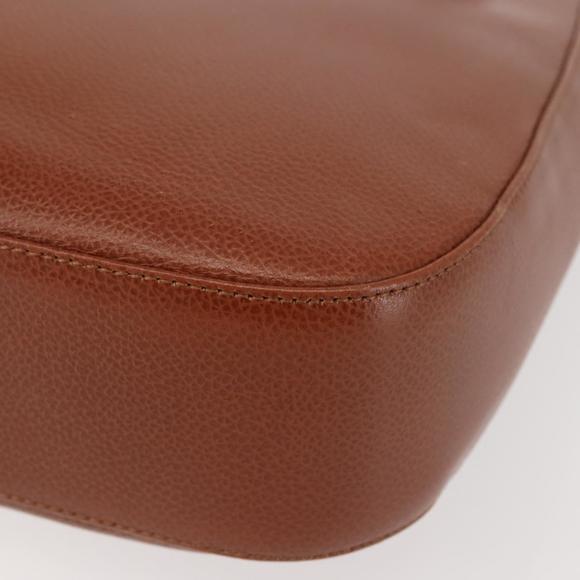 BALLY Tote Bag Leather Brown Gold Auth BA6025 - Picture 14 of 16